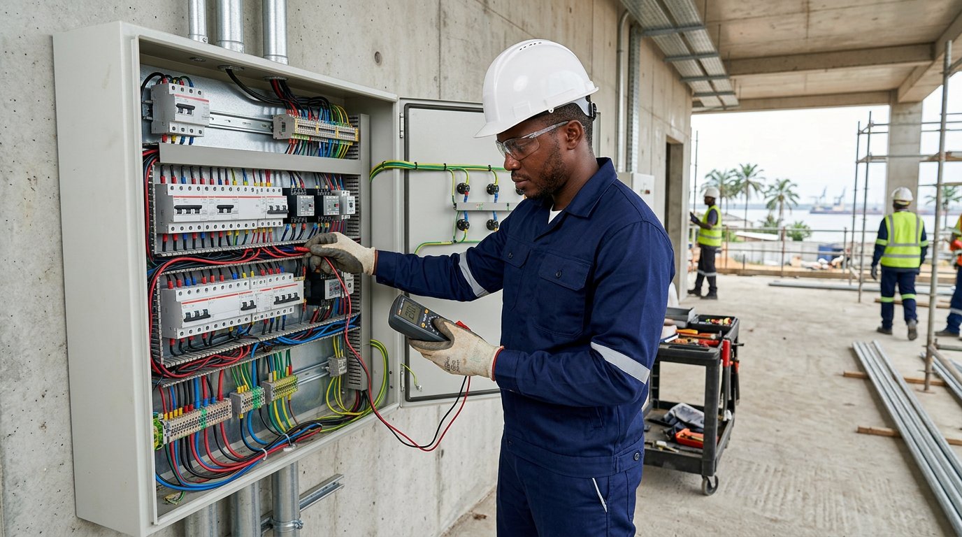Illustration de métier du bâtiment · EXEMPLE — Technicien·ne de maintenance